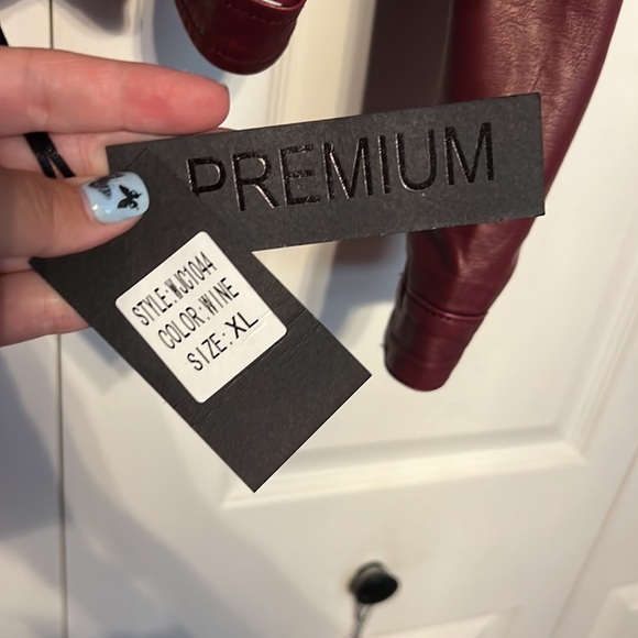 Brand New Motto Burgundy Red Jkt, size Xl! - Picture 5 of 6
